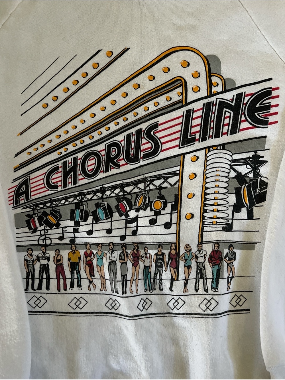 Vintage 80s A Chorus Line Sweatshirt Size L - Picture 3 of 4